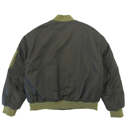 tommy jeans トミージーンズ 切替 リバーシブル MA-1 ジャケット メンズ グリーン オレンジ M ジャケット