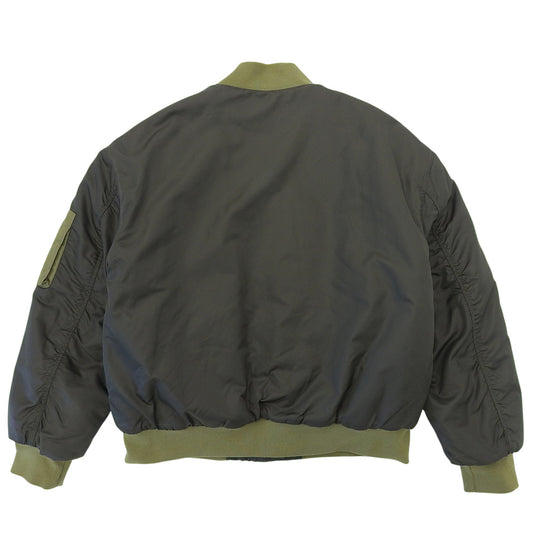 tommy jeans トミージーンズ 切替 リバーシブル MA-1 ジャケット メンズ グリーン オレンジ M ジャケット