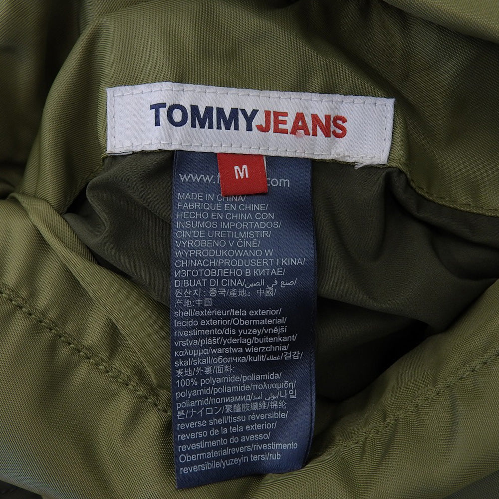 tommy jeans トミージーンズ 切替 リバーシブル MA-1 ジャケット メンズ グリーン オレンジ M ジャケット