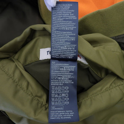 tommy jeans トミージーンズ 切替 リバーシブル MA-1 ジャケット メンズ グリーン オレンジ M ジャケット