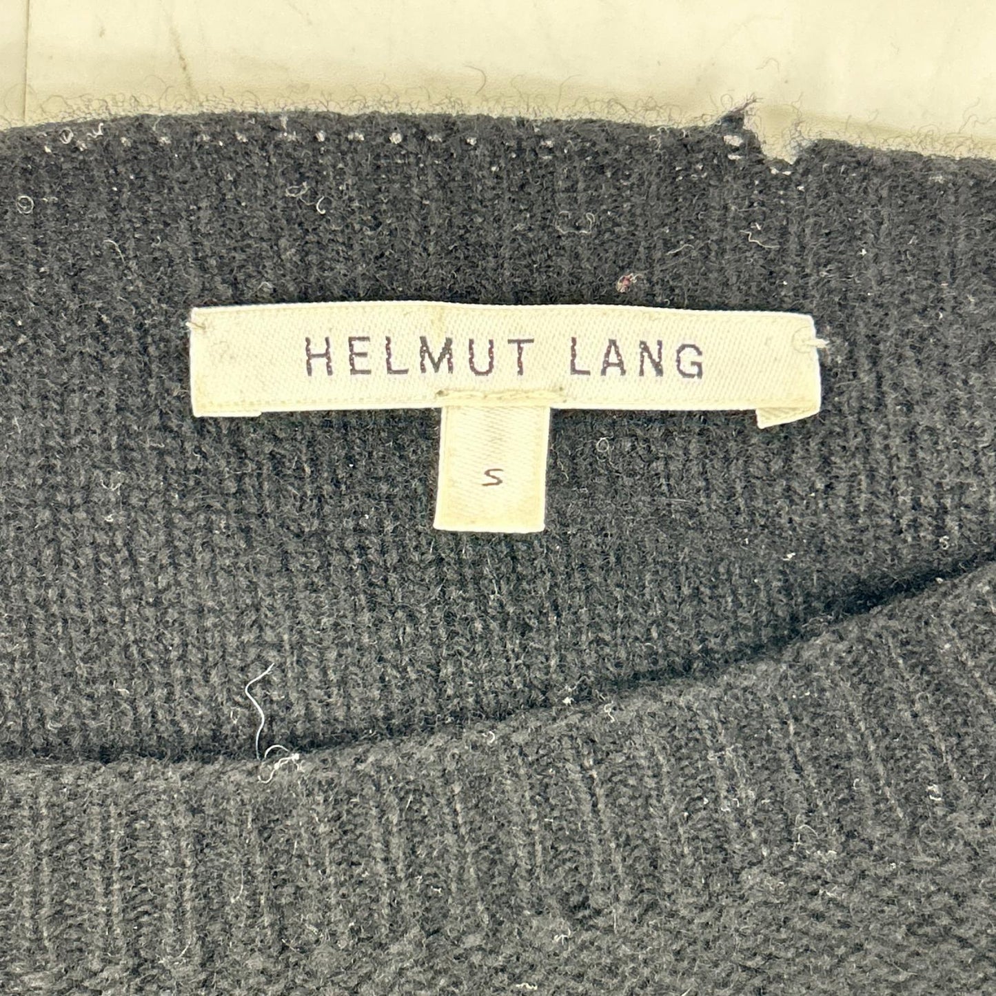 Helmut Lang ヘルムートラング ブラック カシミア混 ボリューム袖 ニット トップス