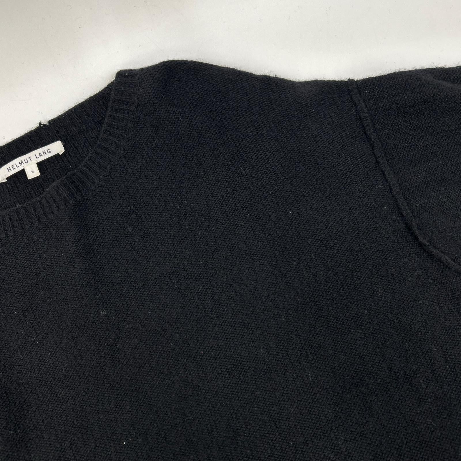 Helmut Lang ヘルムートラング ブラック カシミア混 ボリューム袖 ニット トップス