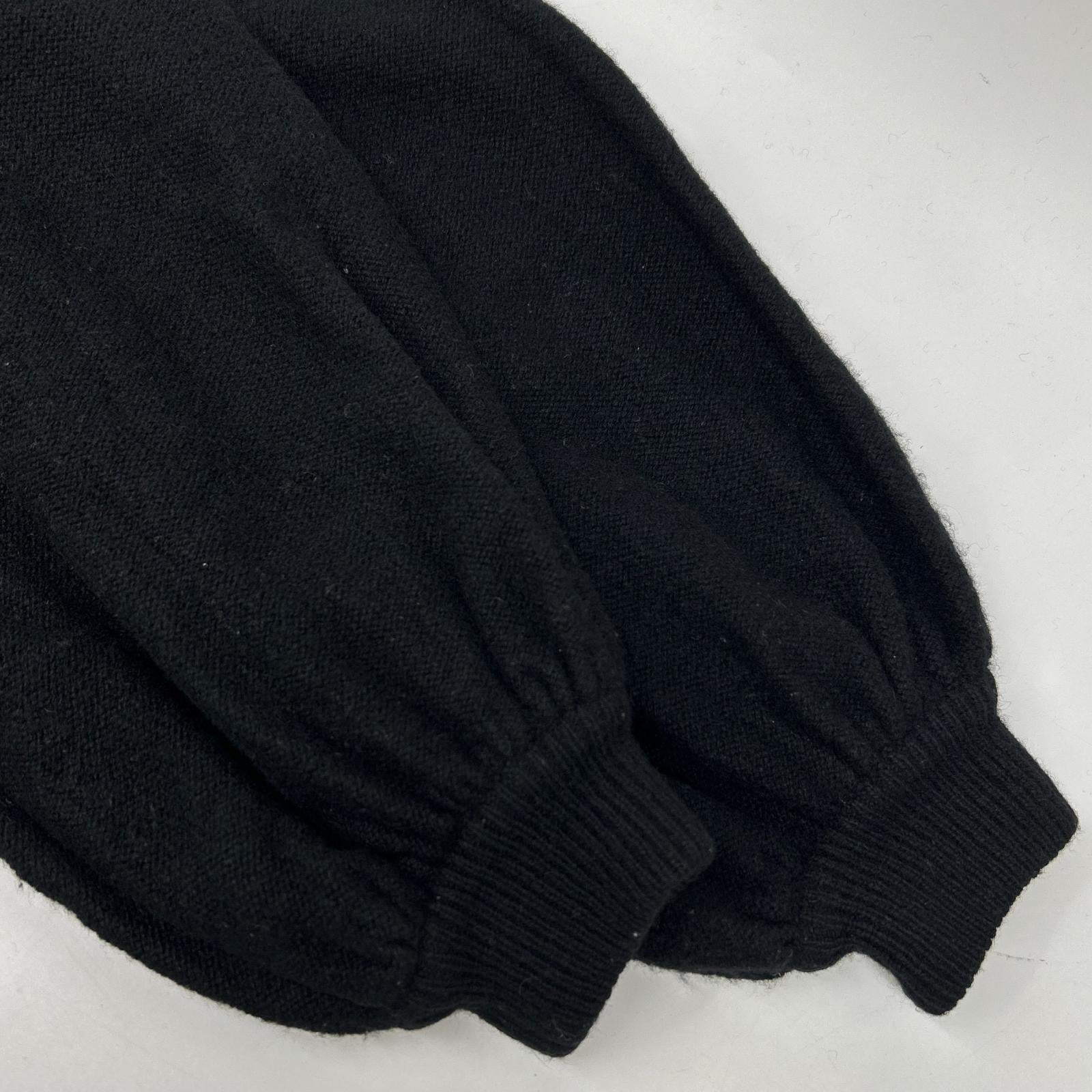 Helmut Lang ヘルムートラング ブラック カシミア混 ボリューム袖 ニット トップス