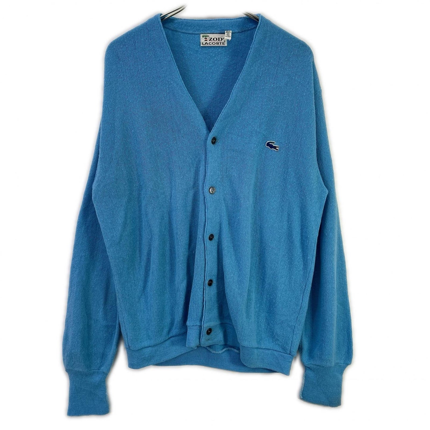 Lacoste ラコステ 70S 糸巻きタグ ブルー カーディガン トップス