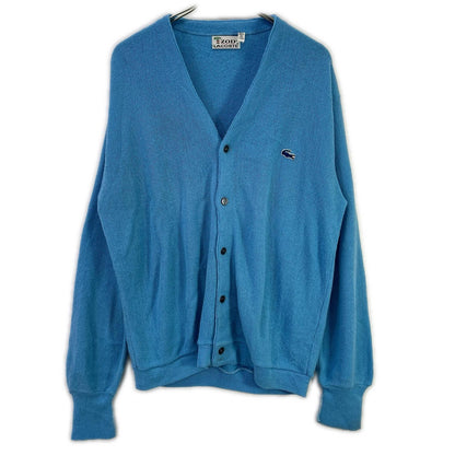 Lacoste ラコステ 70S 糸巻きタグ ブルー カーディガン トップス