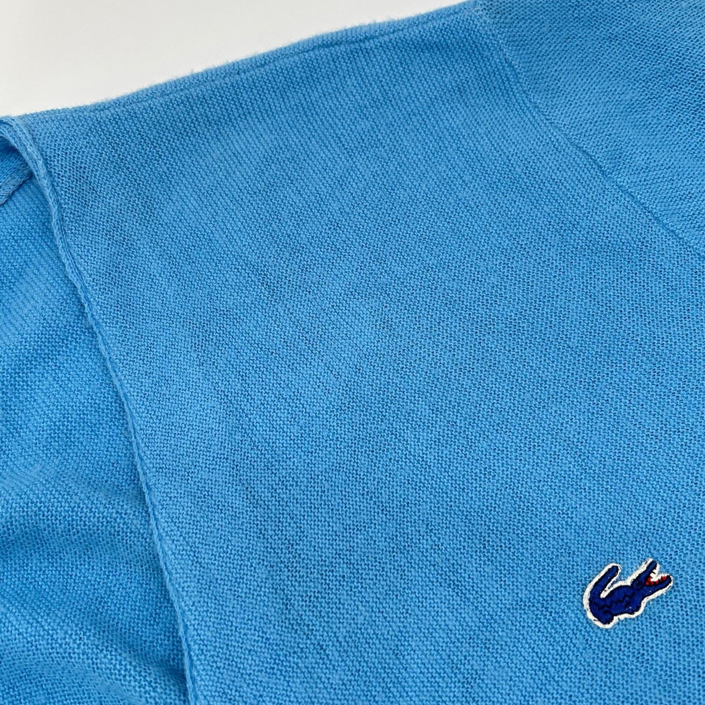 Lacoste ラコステ 70S 糸巻きタグ ブルー カーディガン トップス