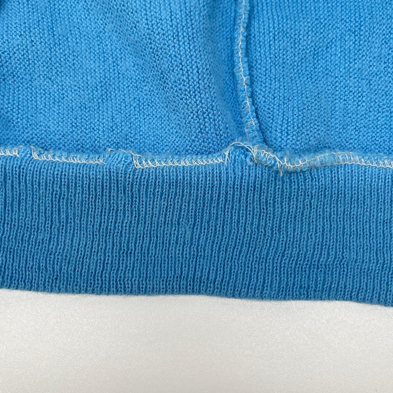 Lacoste ラコステ 70S 糸巻きタグ ブルー カーディガン トップス