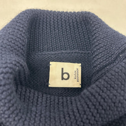 blurhms ブラームス S21F22 ネイビー ハイネックニット ウール トップス
