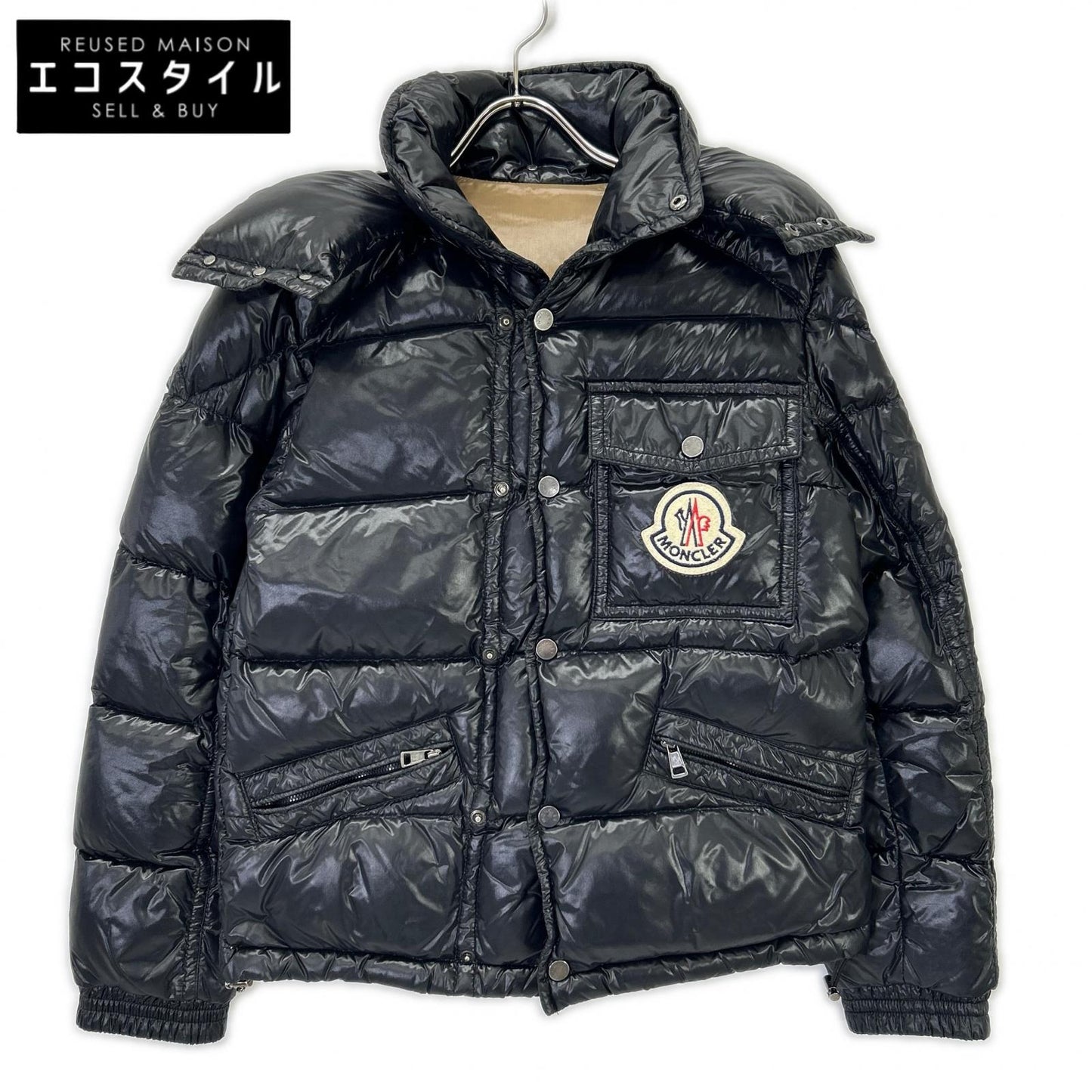 MONCLER モンクレール K2 ブラック フロントロゴ ダウンジャケット　 ジャケット