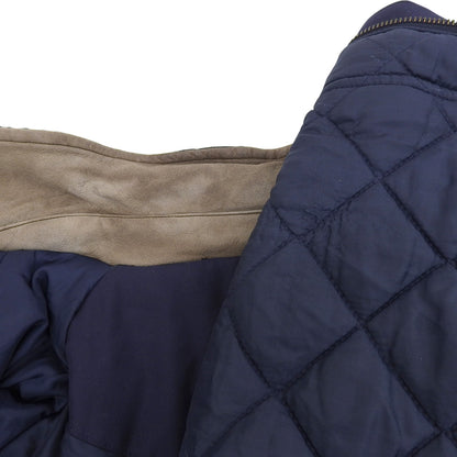 CHAPS チャップス 中綿 襟レザー切替 コート メンズ ネイビー XL コート