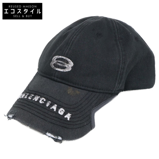 BALENCIAGA 【Mint/Domestic Regular】766864 410B2 Vintage Effect Logo Cap Hat