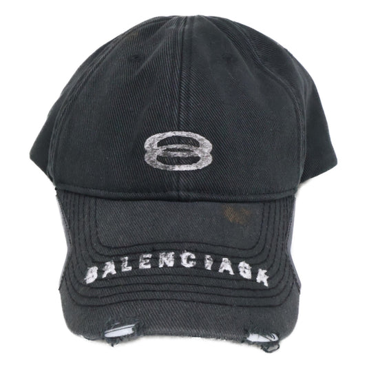 BALENCIAGA 【Mint/Domestic Regular】766864 410B2 Vintage Effect Logo Cap Hat