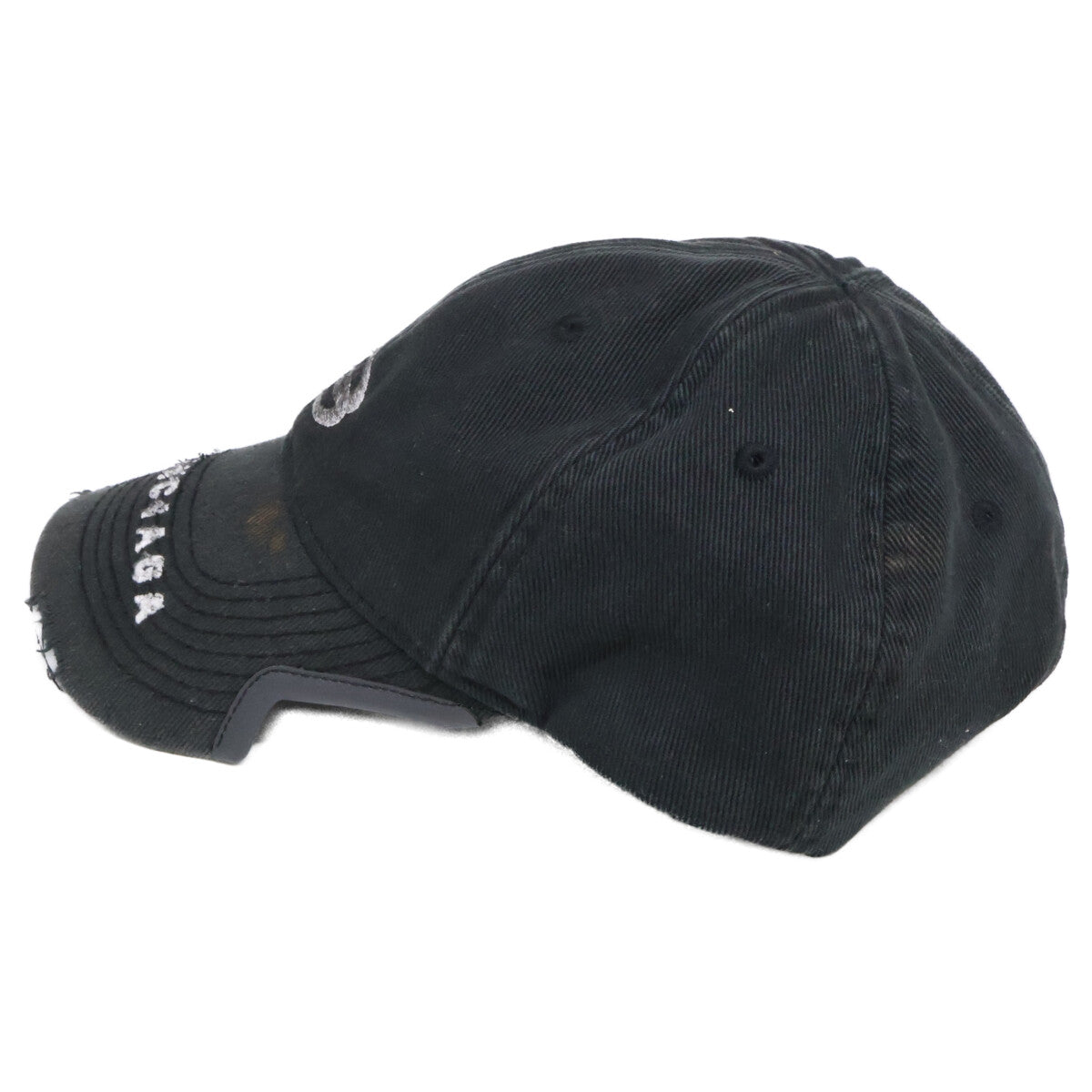 BALENCIAGA バレンシアガ 【美品/国内正規】766864 410B2 ヴィンテージ加工 ロゴ キャップ 帽子