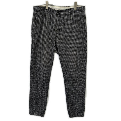 Black and white houndstooth wool pants, bottoms, size 48, men's