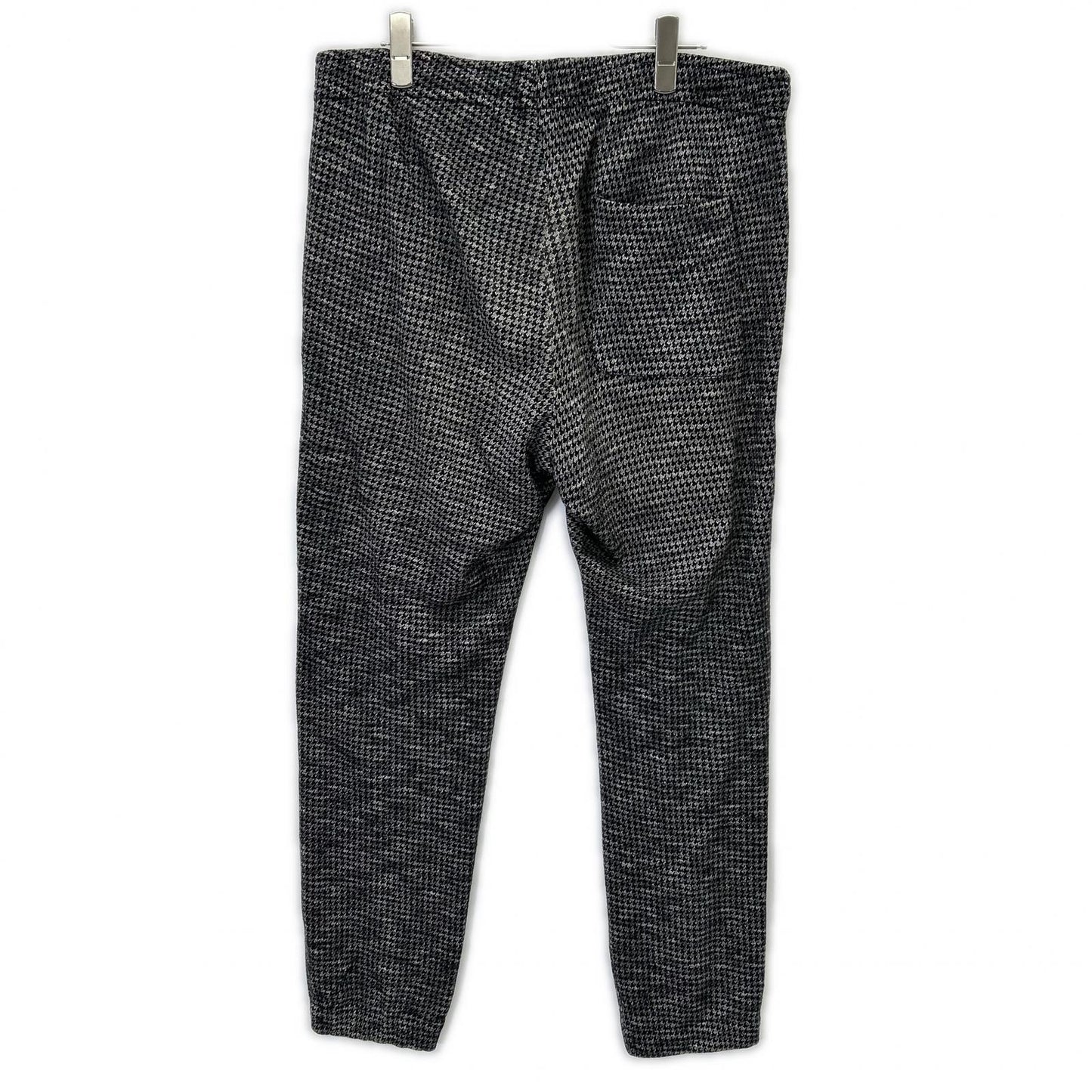 Black and white houndstooth wool pants, bottoms, size 48, men's