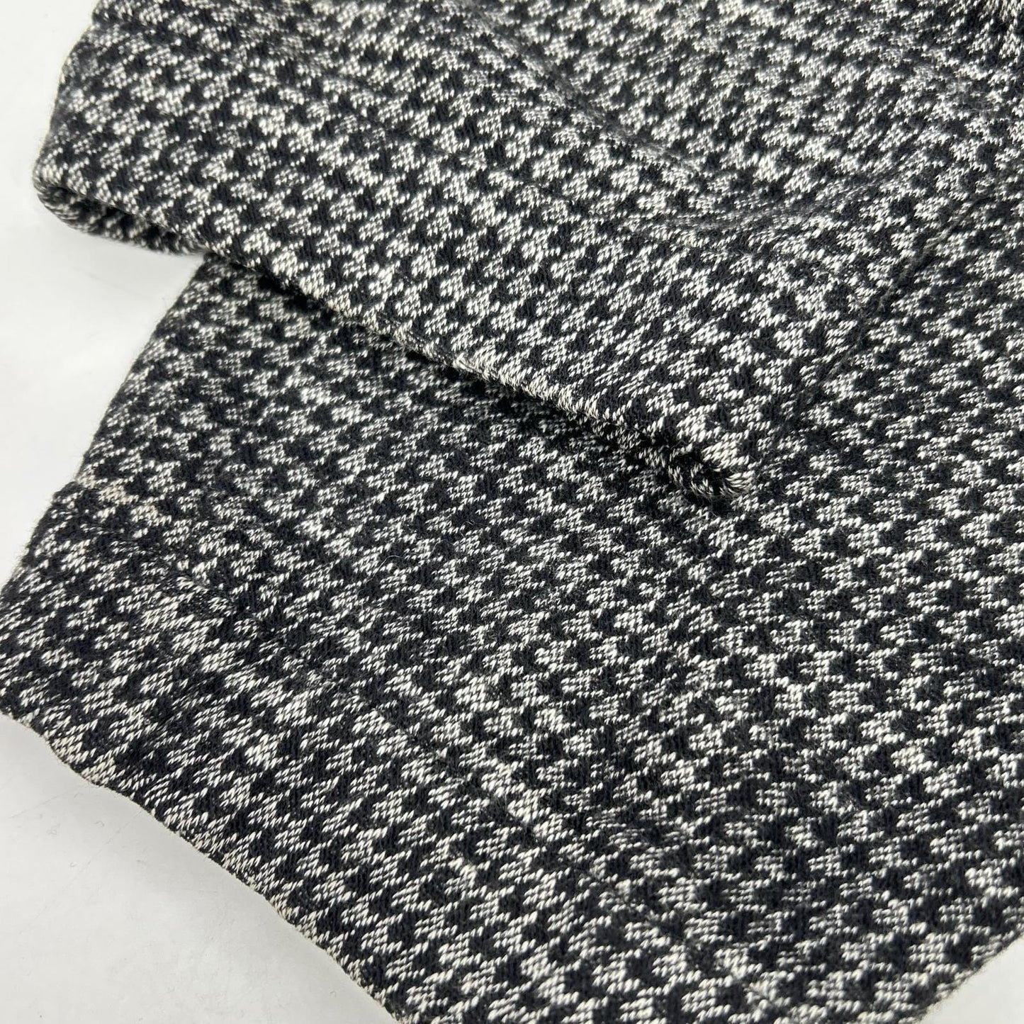 Black and white houndstooth wool pants, bottoms, size 48, men's
