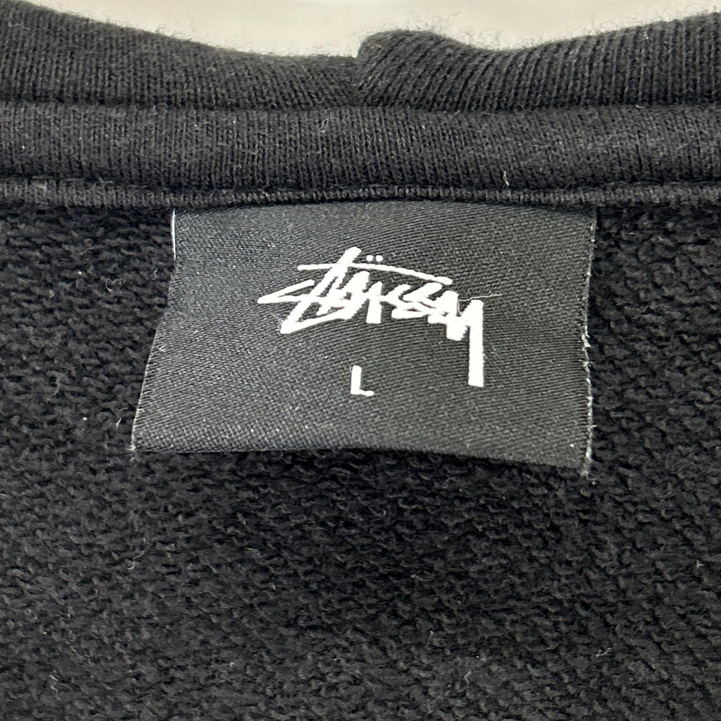 stussy ステューシー ブラック ロゴ ジップアップフーディ― トップス