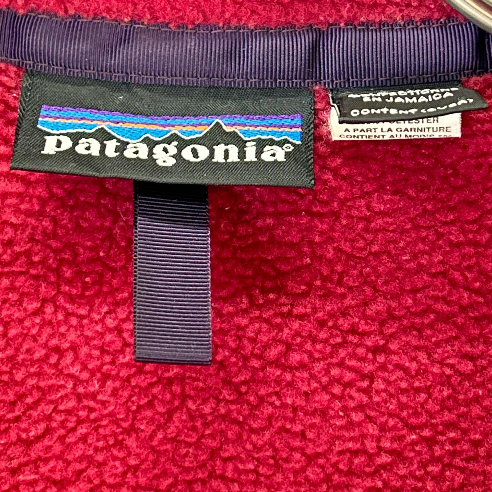 Patagonia パタゴニア 90S ジャマイカ製 レッド シンチラスナップT トップス