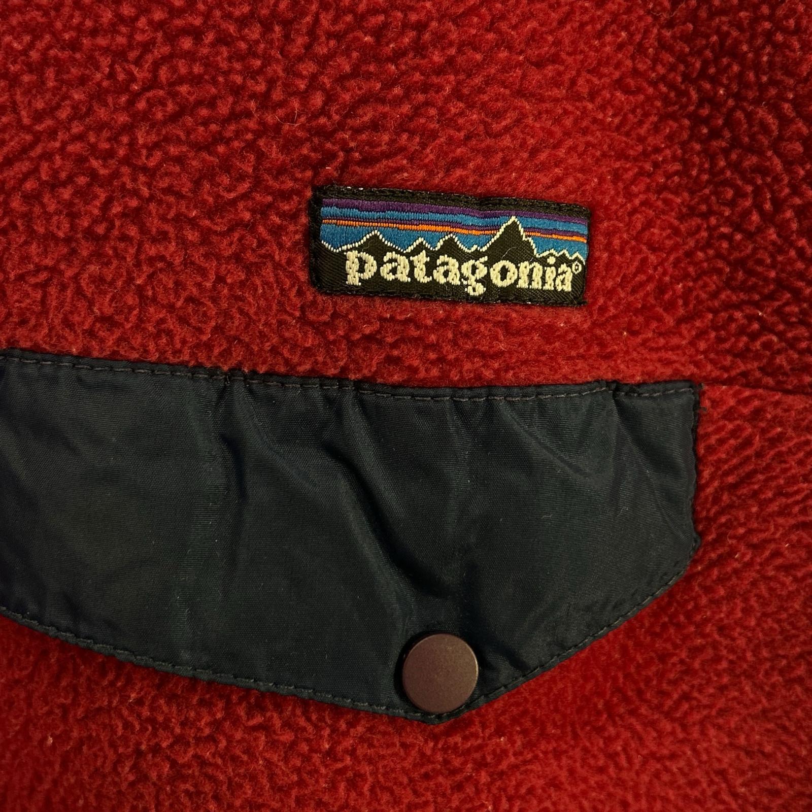 Patagonia パタゴニア 90S ジャマイカ製 レッド シンチラスナップT トップス