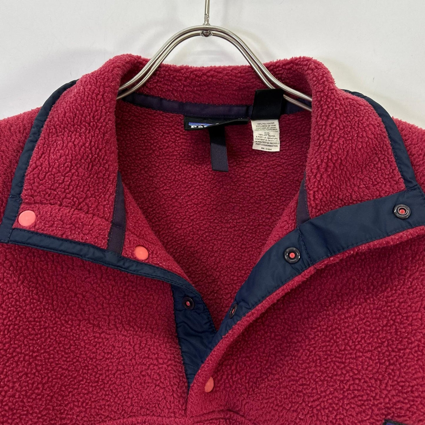 Patagonia パタゴニア 90S ジャマイカ製 レッド シンチラスナップT トップス