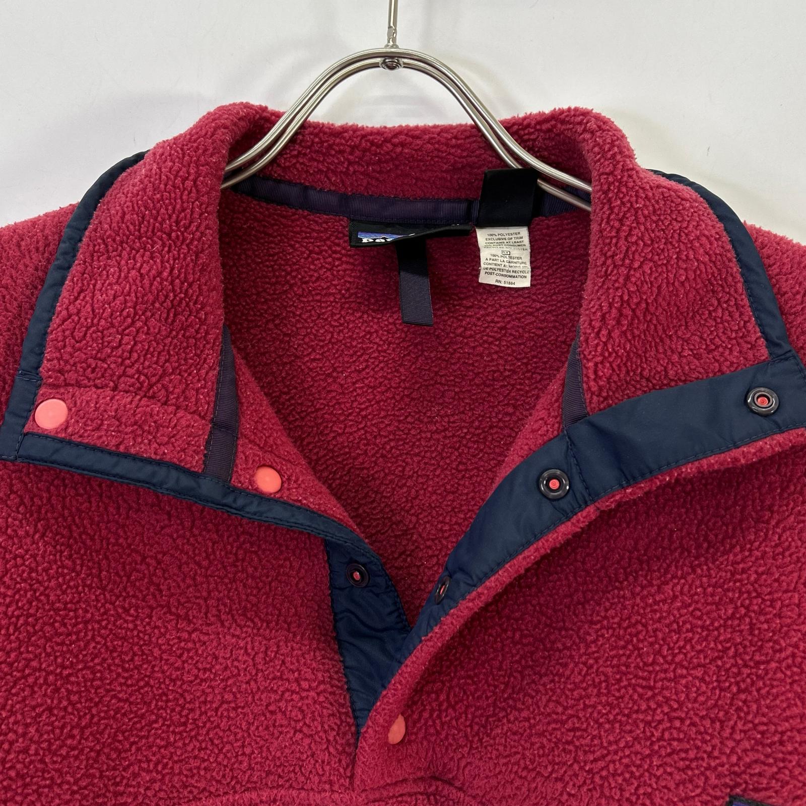 Patagonia パタゴニア 90S ジャマイカ製 レッド シンチラスナップT トップス