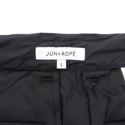 Jun and Rope ジュンアンドロペ ナイロン ダウンスカート レディース ブラック L スカート