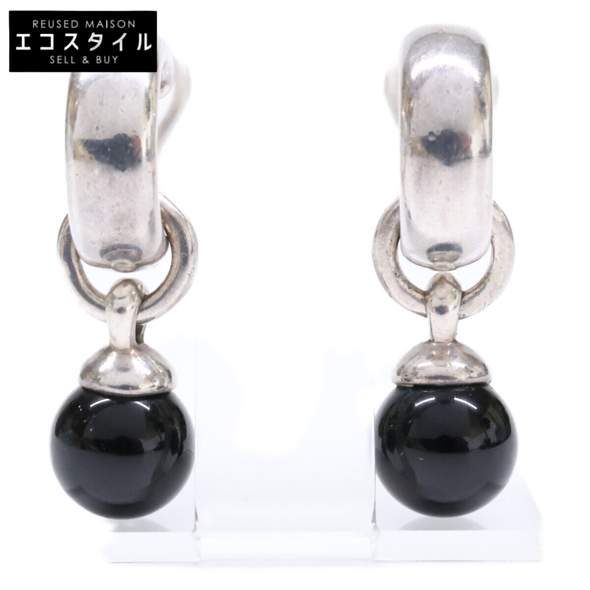TIFFANY&Co. Tiffany 925 Onyx Earrings