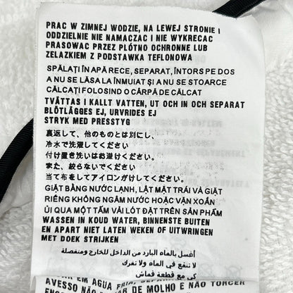 PRADA Triangle Logo 21SS Cotton Hoodie 38 White P500M Pile Top