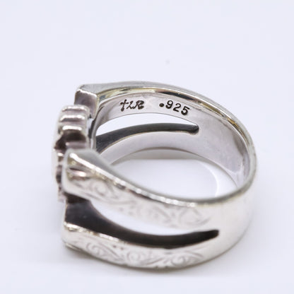 Loree Rodkin 925 Skull Cubic Zirconia Ring