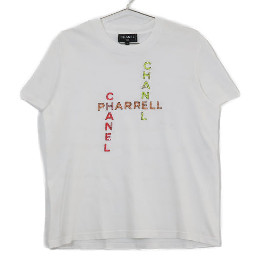 CHANEL シャネル Pharrell Williams Beaded Logo P61052 T-Shirt Top