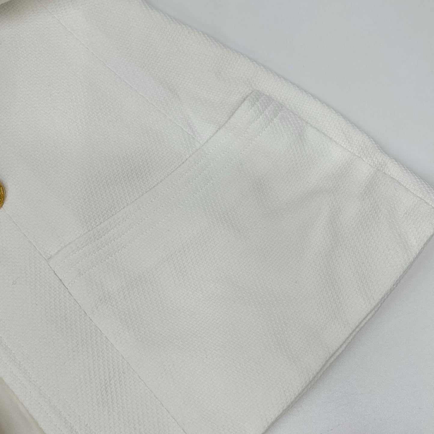 CHANEL シャネル VINTAGE ホワイト 金釦 テーラードジャケット ジャケット
