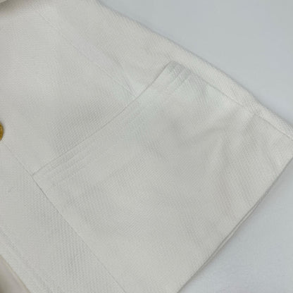 CHANEL シャネル VINTAGE ホワイト 金釦 テーラードジャケット ジャケット