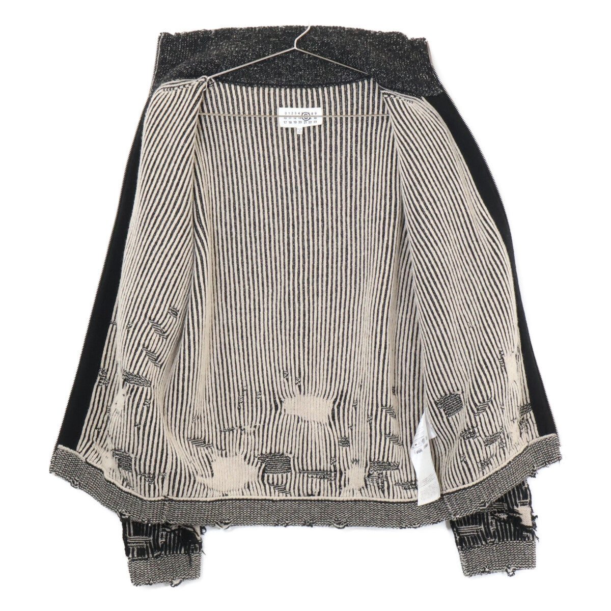MM6 エムエムシックス 24年 SH2AM0016 MM Gauge 7 Zip Up Cardigan ジャケット