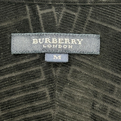 Burberry LONDON バーバリーロンドン ブラック 総柄 コーデュロイシャツ トップス