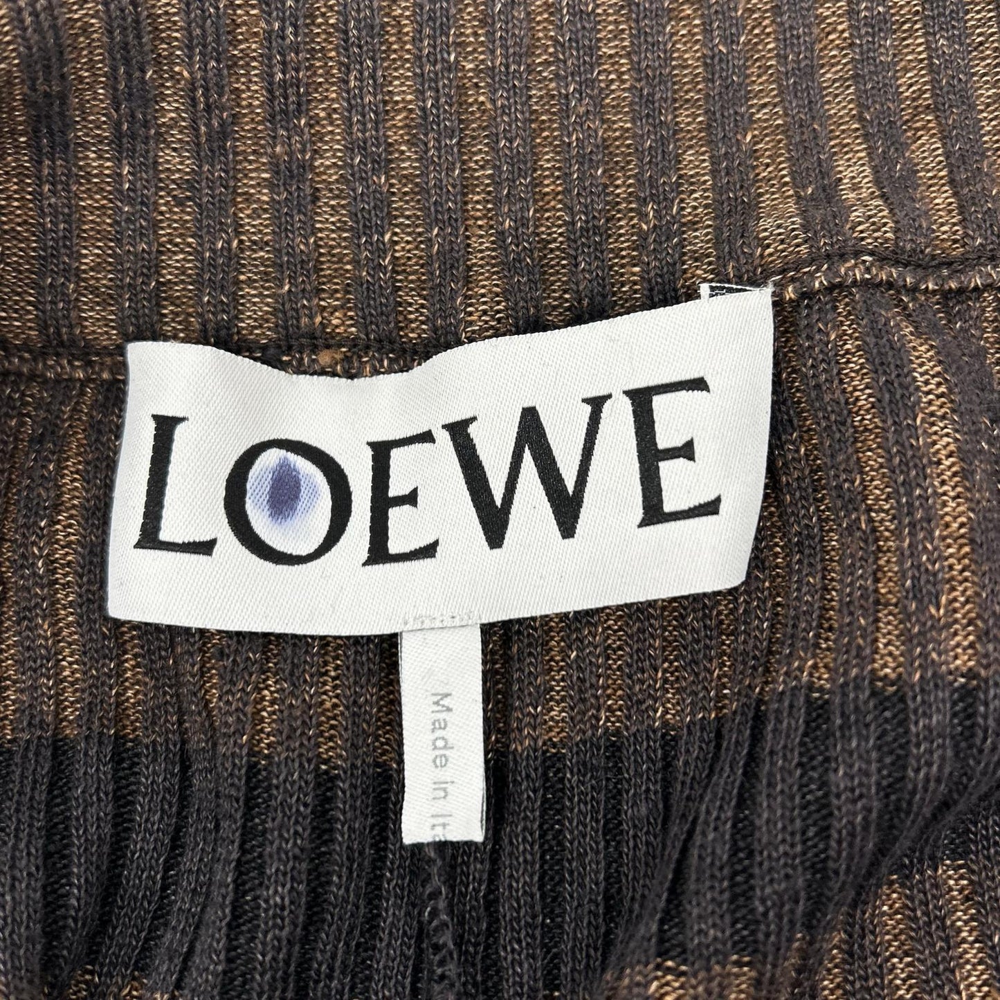 LOEWE ロエベ 1719739 リネン ボーダー ドローコード イージーパンツ ボトムス