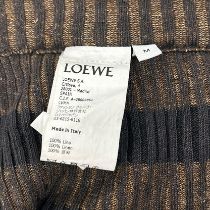 LOEWE ロエベ 1719739 リネン ボーダー ドローコード イージーパンツ ボトムス