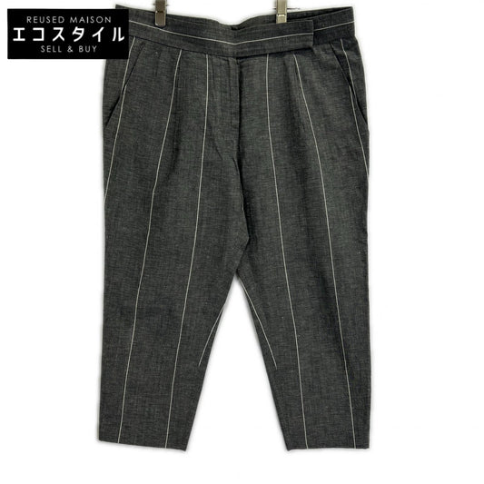 BRUNELLO CUCINELLI ブルネロクチネリ グレー リネン 8分丈パンツ ボトムス
