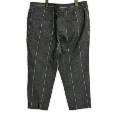 BRUNELLO CUCINELLI ブルネロクチネリ グレー リネン 8分丈パンツ ボトムス