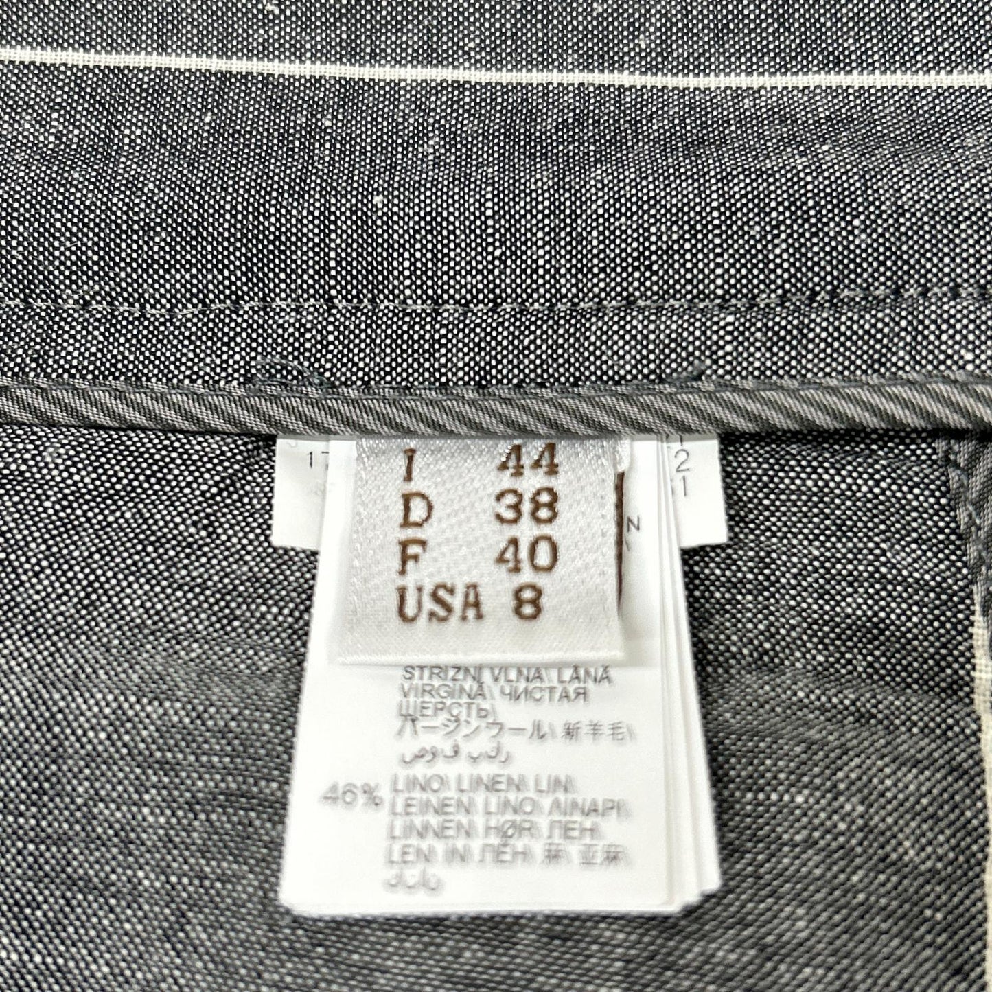 BRUNELLO CUCINELLI ブルネロクチネリ グレー リネン 8分丈パンツ ボトムス
