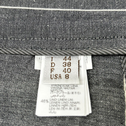 BRUNELLO CUCINELLI ブルネロクチネリ グレー リネン 8分丈パンツ ボトムス