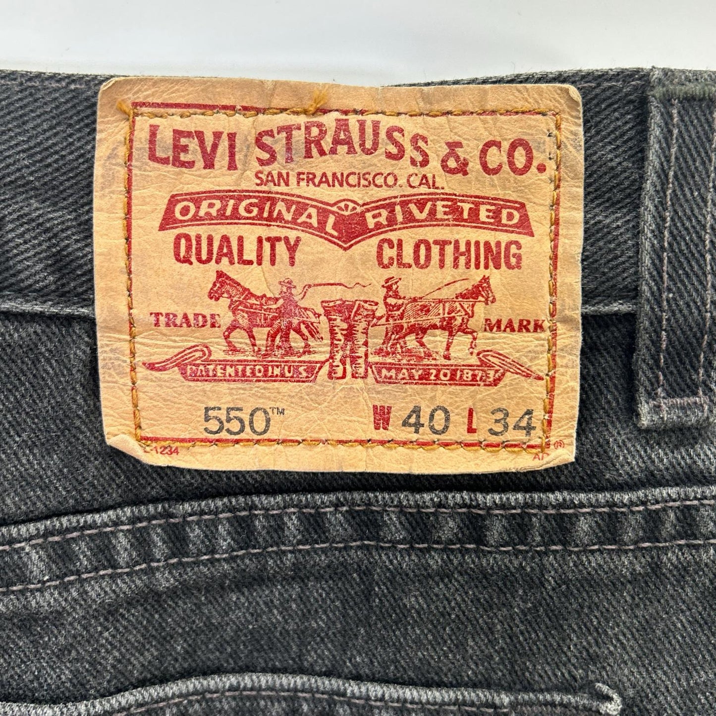 LEVI'S リーバイス 550 ブラックデニム パンツ ボトムス