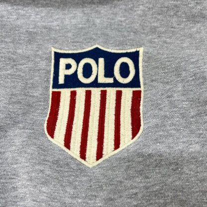 POLObyRalphLauren ポロラルフローレン 90s　K-SWISS　グレー ロゴ パーカー トップス