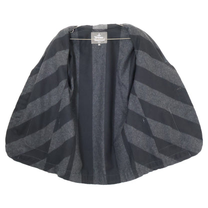 Vivienne Westwood MAN ヴィヴィアンウエストウッドマン VW-LP-78243 ブラック/グレー変形 3つボタンセットアップ スーツ セットアップ