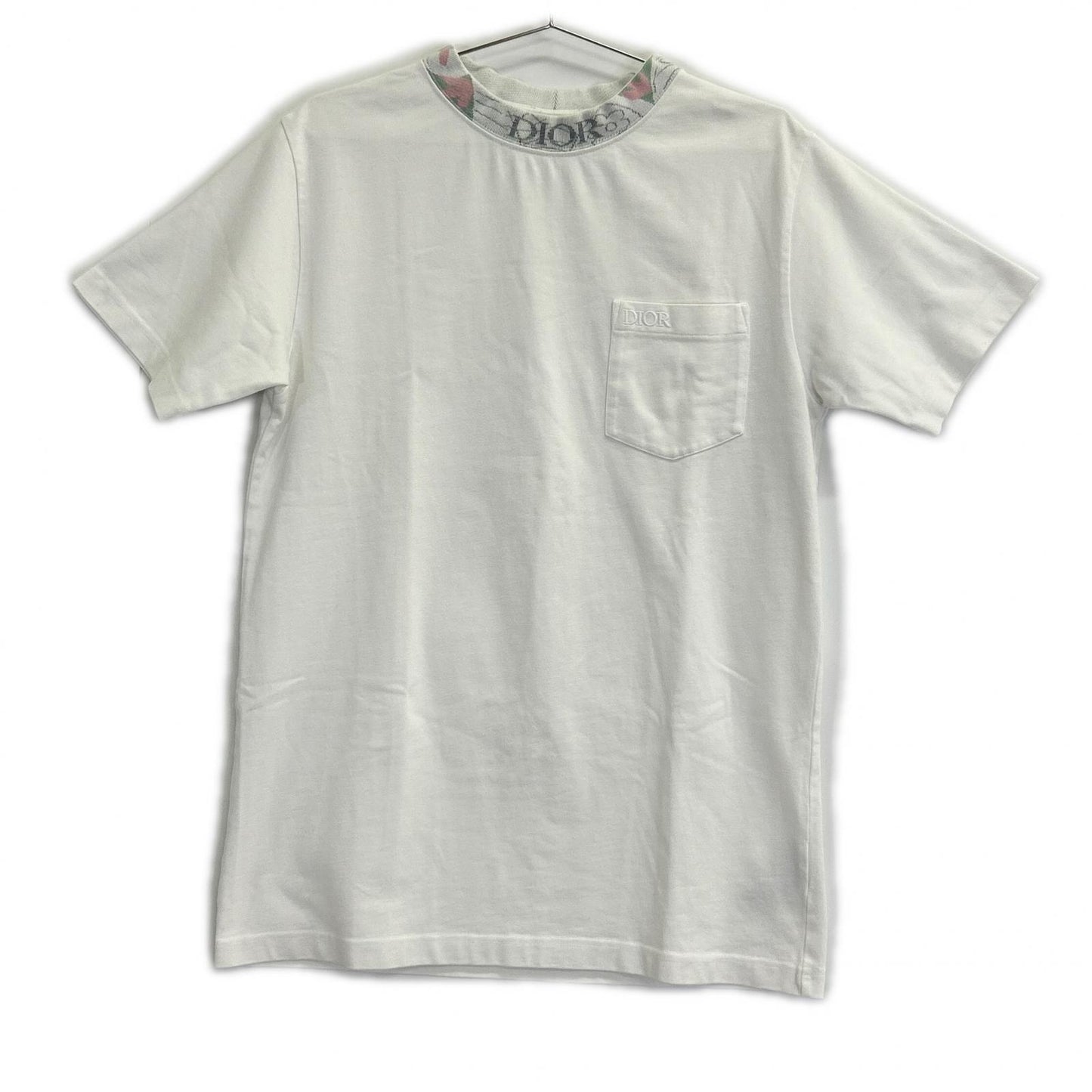 Dior HOMME ディオールオム 383J644A0554 ネックデザイン刺繍ロゴ 胸ポケットTシャツ トップス