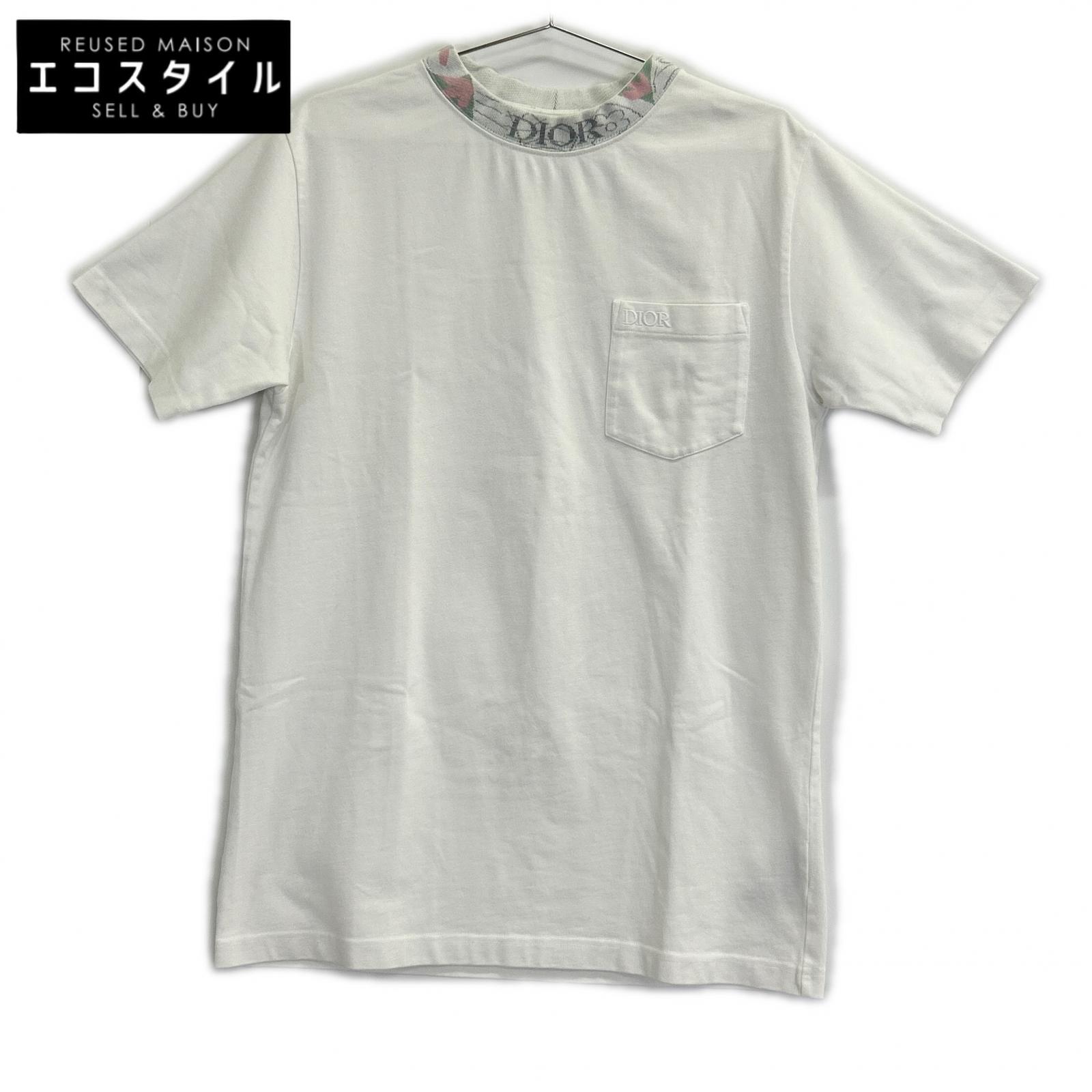 Dior HOMME ディオールオム 383J644A0554 ネックデザイン刺繍ロゴ 胸ポケットTシャツ トップス