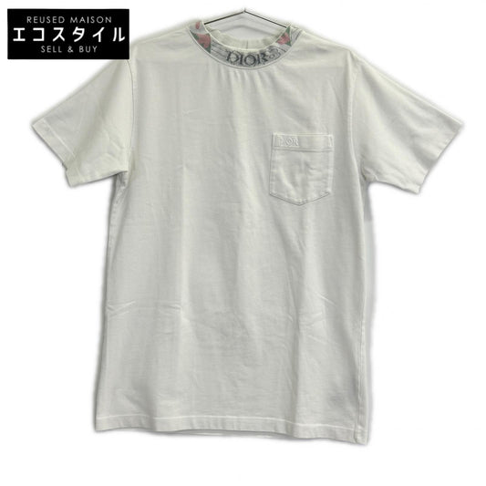 Dior HOMME ディオールオム 383J644A0554 ネックデザイン刺繍ロゴ 胸ポケットTシャツ トップス