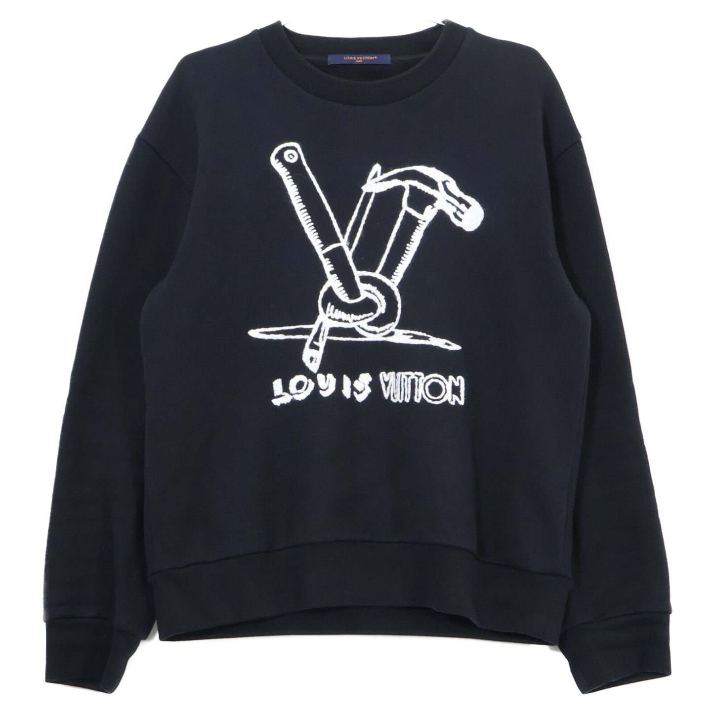 LOUIS VUITTON ルイヴィトン 国内正規代理店 23年 HPY79W ロゴ 裏起毛 グラフィックスウェット トップス