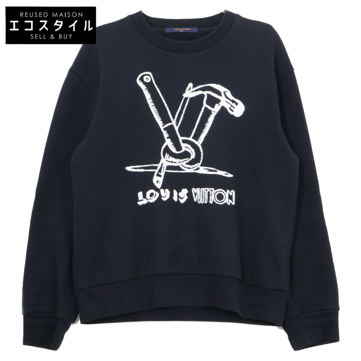 LOUIS VUITTON ルイヴィトン 国内正規代理店 23年 HPY79W ロゴ 裏起毛 グラフィックスウェット トップス