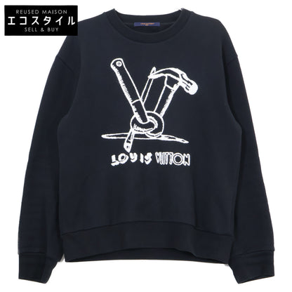 LOUIS VUITTON ルイヴィトン 国内正規代理店 23年 HPY79W ロゴ 裏起毛 グラフィックスウェット トップス