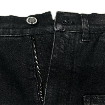 CHANEL シャネル P54563 V41268 ブラック ラインストーン デニム ボトムス